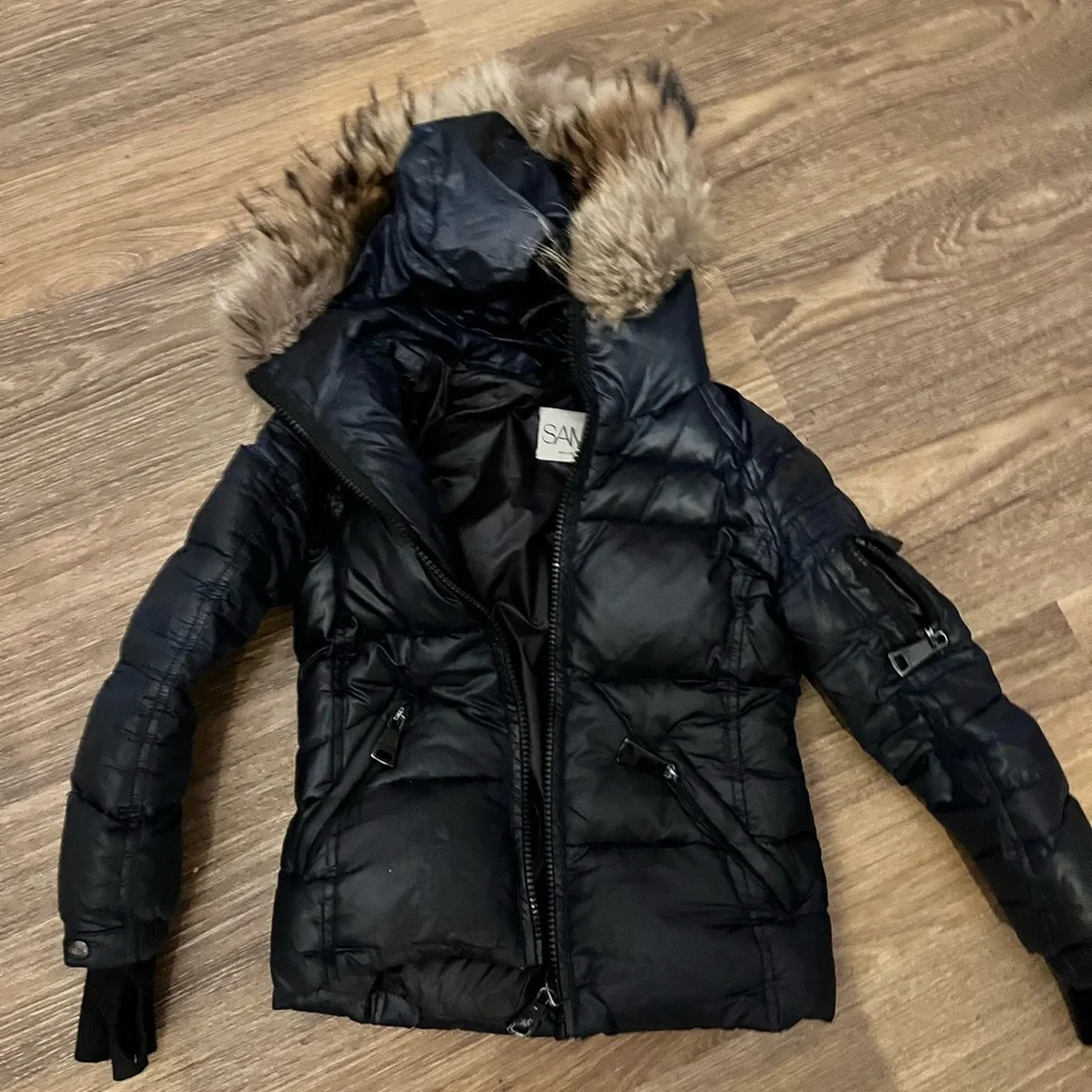 Navy Blue SAM coat- size 8 (childrens) - Picture 3 of 6